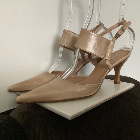 Woman Shoes by ZITA MARIA Made in ITALY Size 7.5 Color Beige - Picture 6 of 12